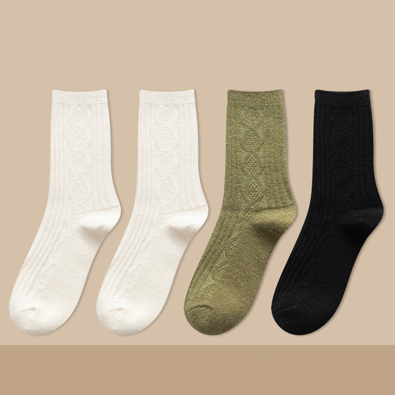 Damen Kaschmir Kniestrümpfe Warm – Dicke Kuschel Langsocken