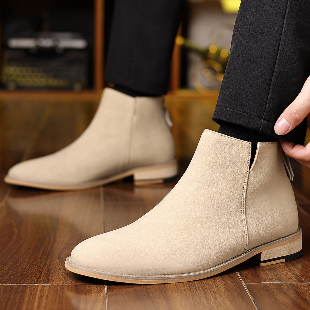 Men's Retro Martin Boots Matte – Autumn Winter High Top Ankle Boots