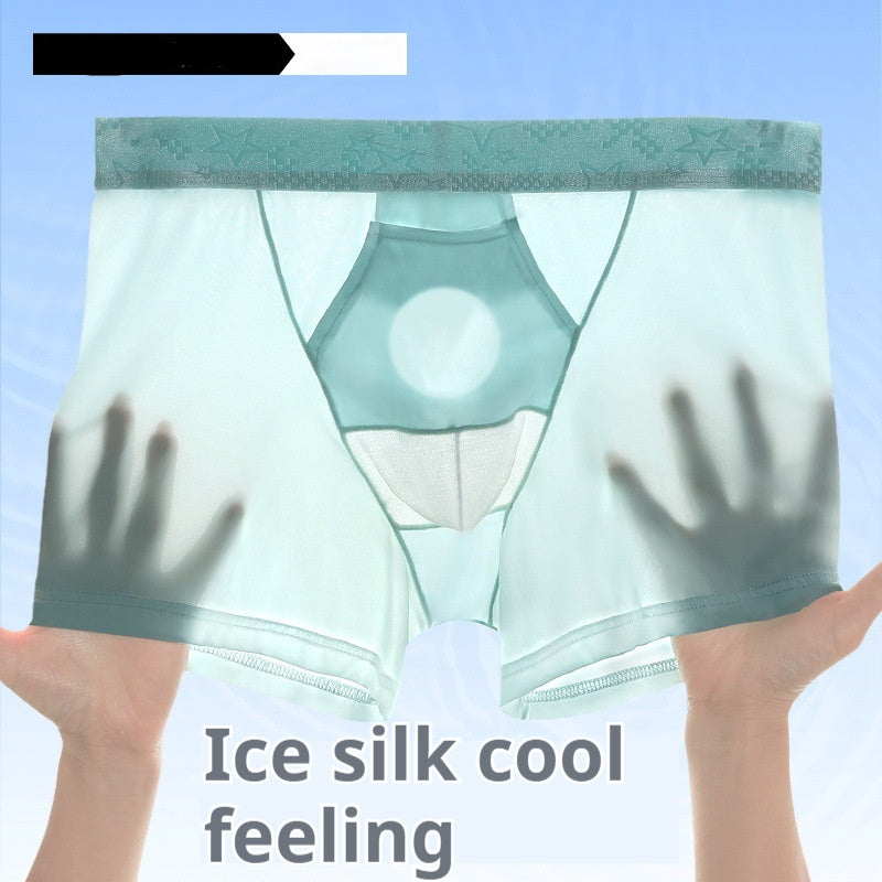 Men's Ice Silk Boxer Briefs | Cooling Breathable Comfort
