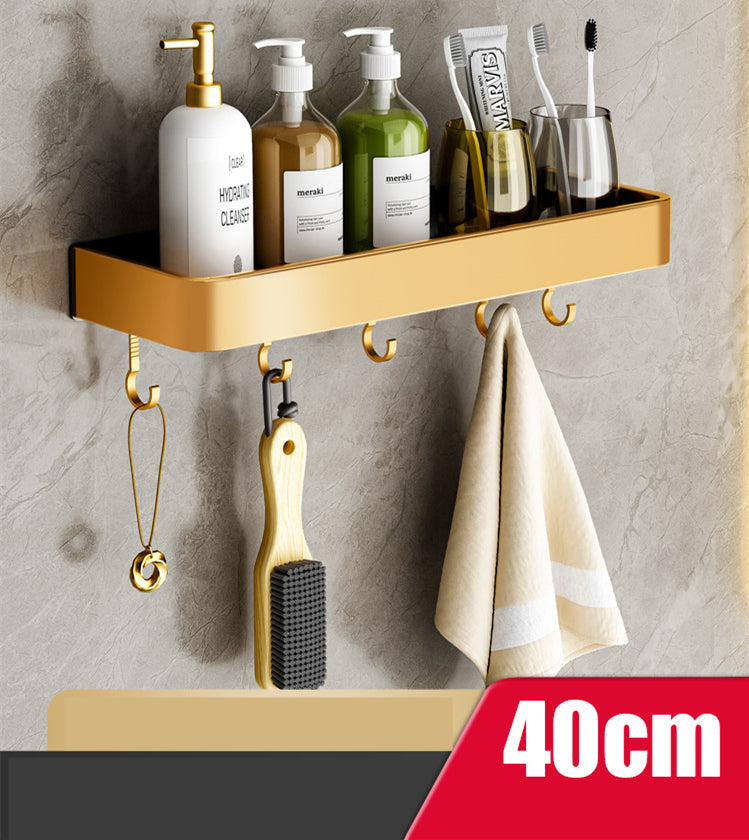 Towel Holder No Drilling | Bathroom Shelf Wall | Towel Rack