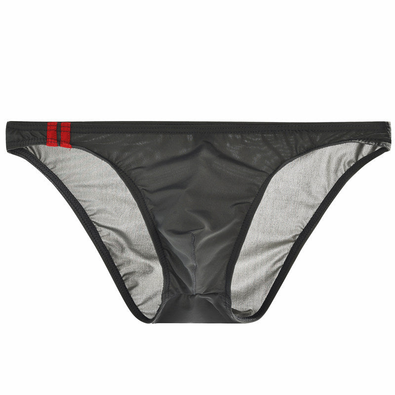 Men's Ice Silk Low Waist Briefs | Transparent Breathable Ultra-Thin Underwear