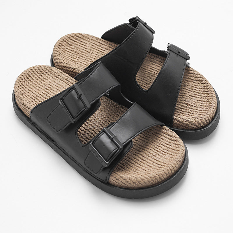 Men's Hemp Slippers | Massage Slippers Non-slip Comfortable