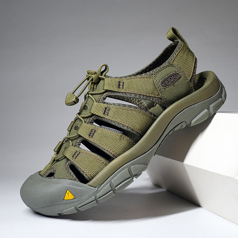Men's XXL Outdoor Sandals Closed Toe Thick Sole