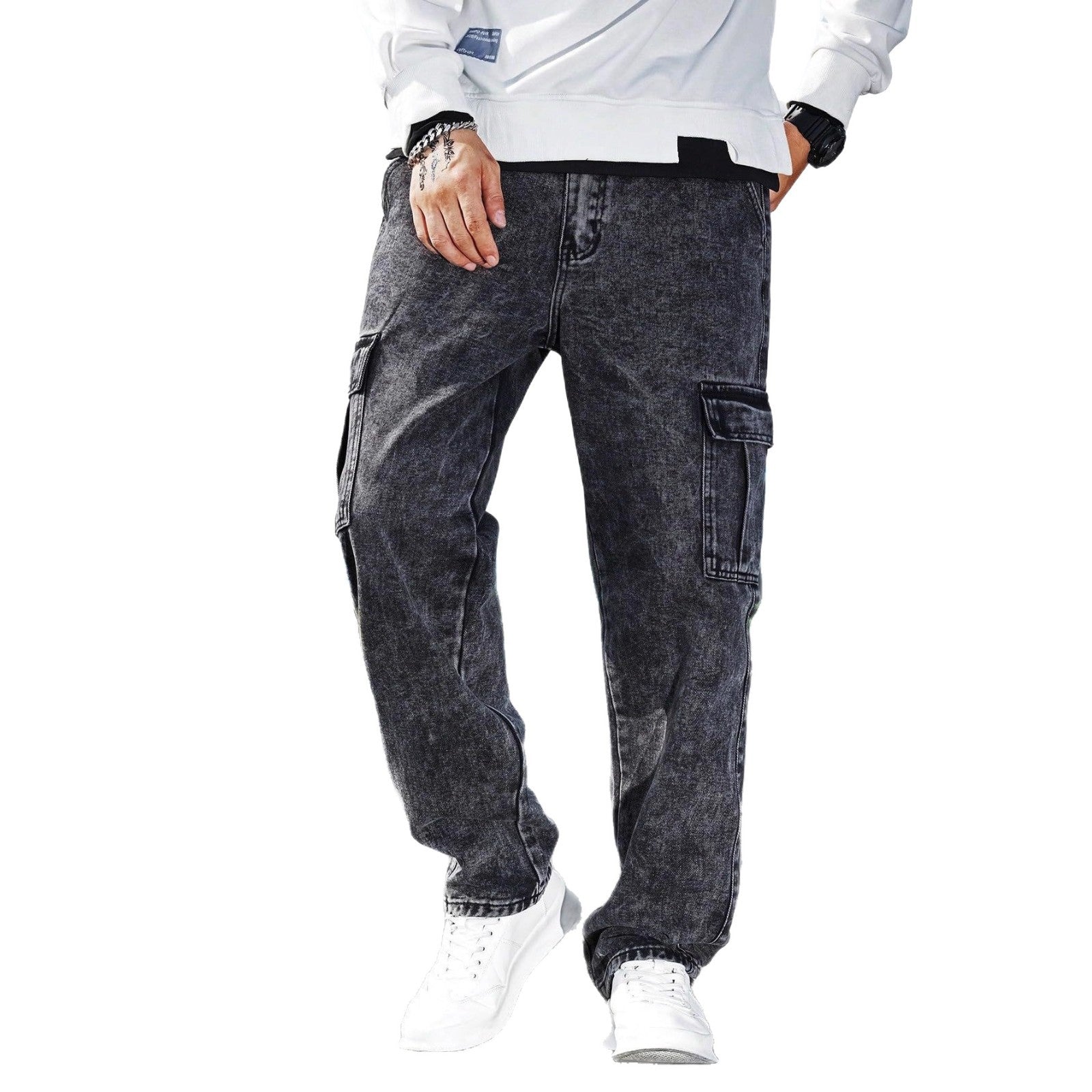 Men's Workwear Jeans | Multi-Pocket Denim Locker Streetstyle