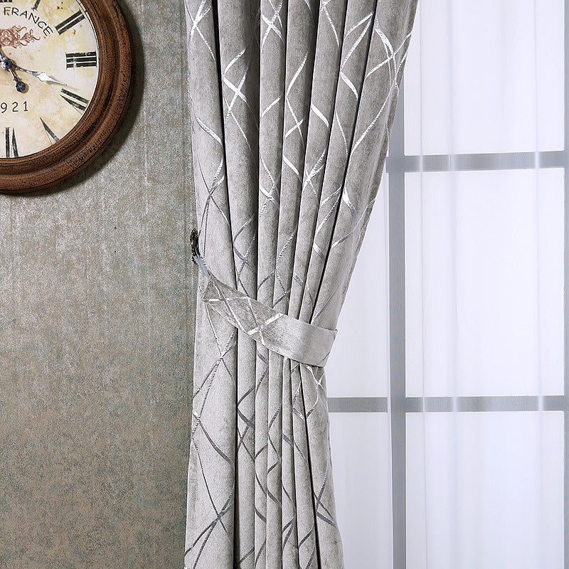 Chenille Blackout Curtain | Luxury Modern Blackout Solid Color