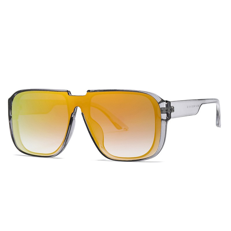 Damen One Piece Sonnenbrille Retro – Trendige Oversize Brille