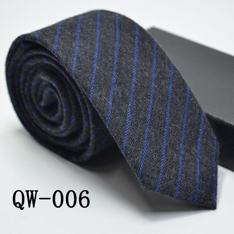 Slim Men's Tie elegant | Wool Look modern stylish