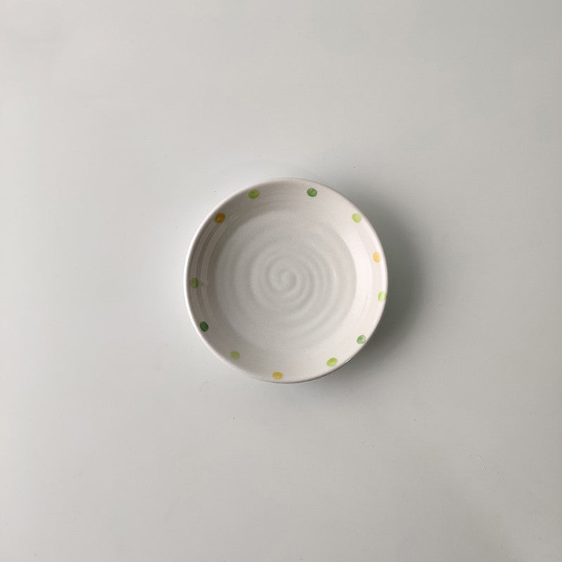 Keramik Teller Set oval | Frühstück Dessert Teller modern Design