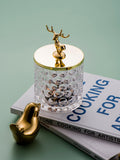 Vintage Glasdose | Schmuckbox Retro | Deko Aufbewahrung Glas