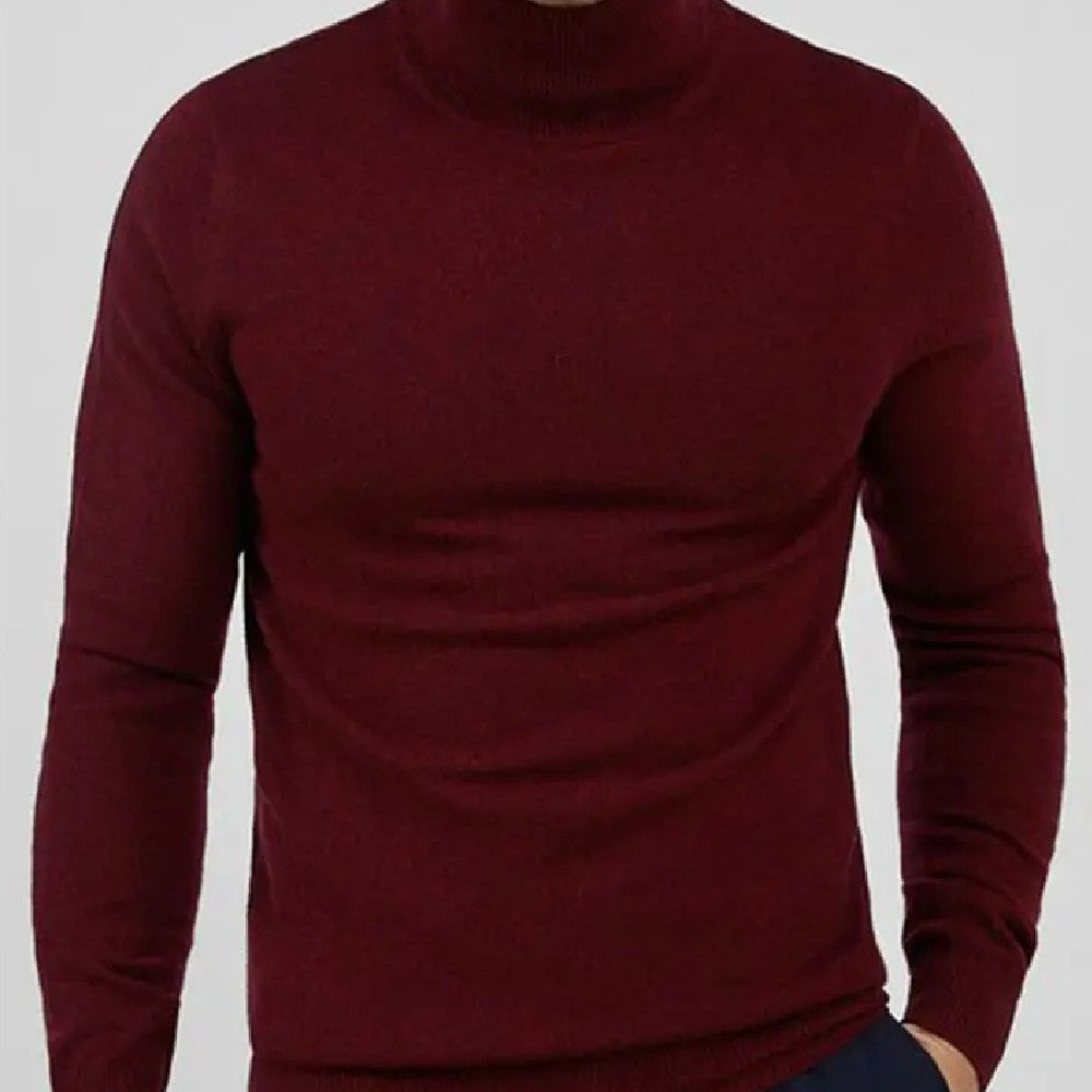 Men's Plain Knit Sweater – Stylish Casual Knit Sweater