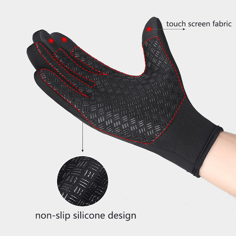 Winter Touchscreen Gloves Waterproof | Motorcycle & Outdoor Fleece Warm Non-slip