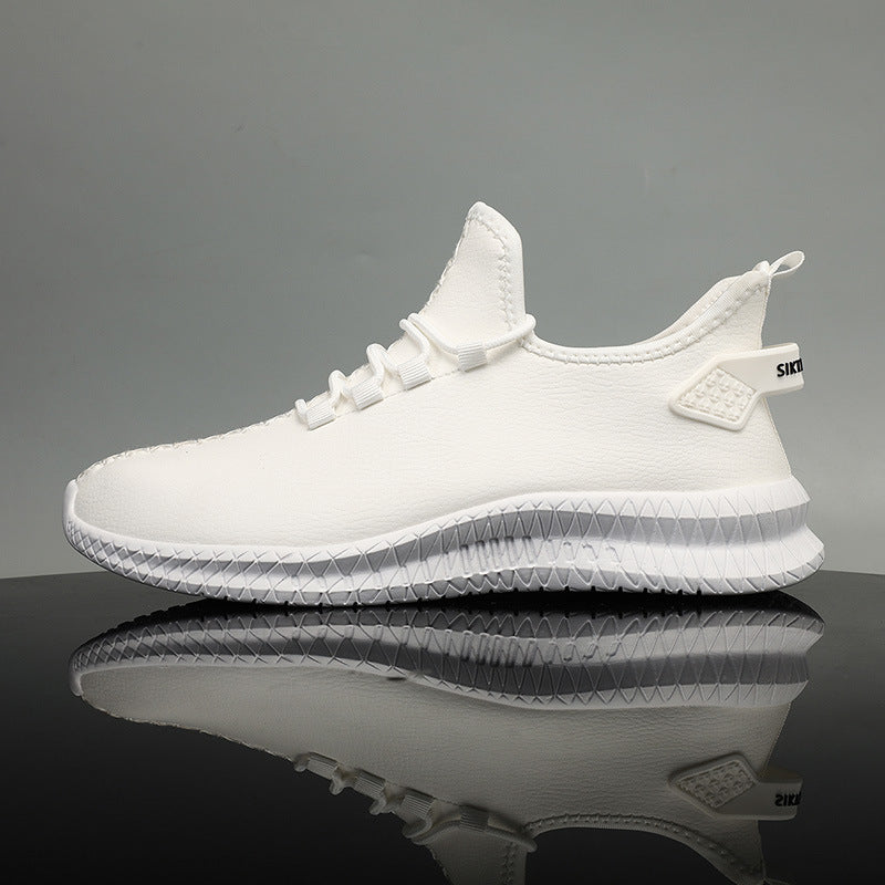 Men's Leather Sneakers | Elegant Sporty Casual Shoes