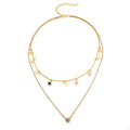 Pentagram Star Necklace with Zircon – Trendy Mystic Women's Jewelry