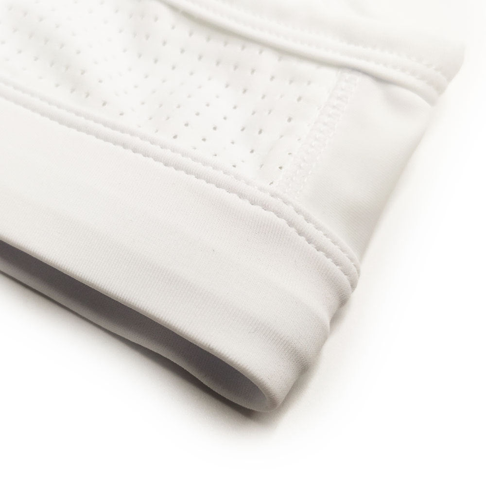 Men's Mesh Swim Brief White | Breathable Sexy Swim Trunks Sporty