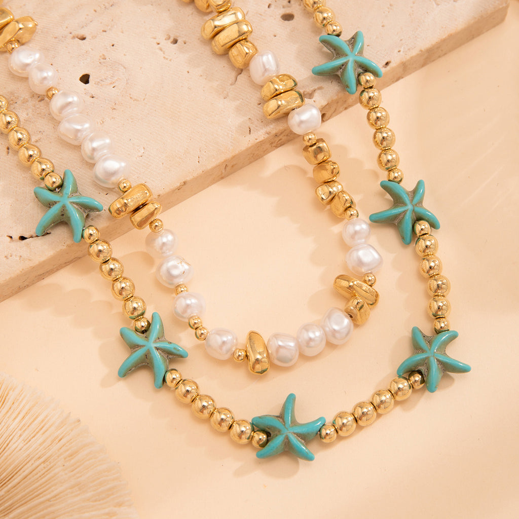 Starfish Shell Necklace for Women – Summer, Elegant & Natural