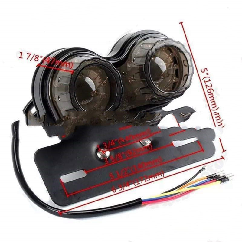 Motorrad LED Rücklicht | Blinker Bremslicht Kombi Modern
