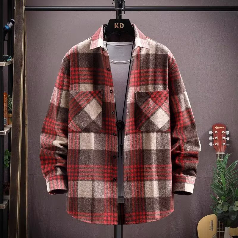 Men's Shirt Jacket Lapels | Trendy Casual Elegant Coat