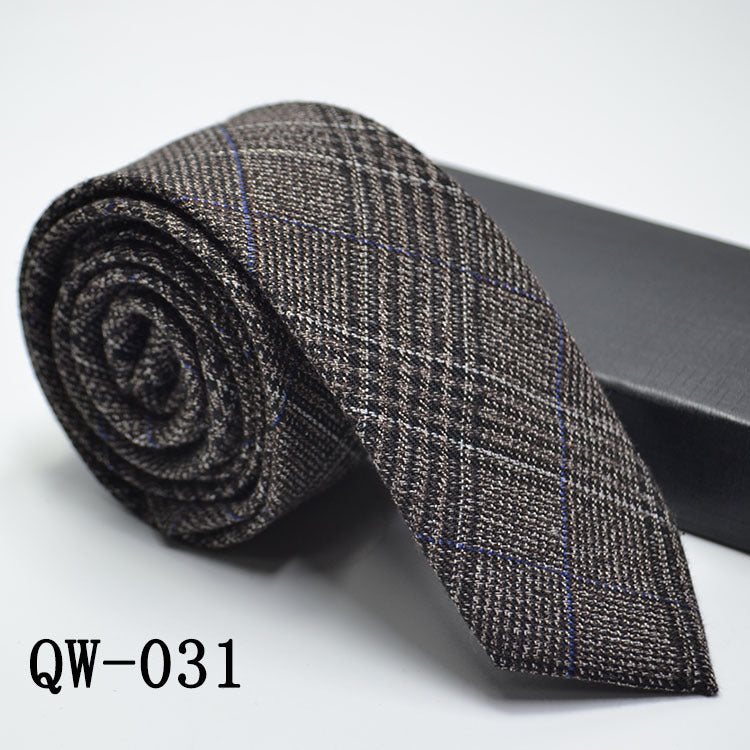 Slim Men's Tie elegant | Wool Look modern stylish