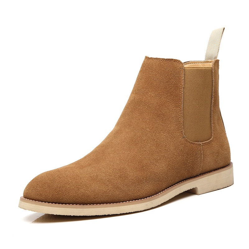 Men's Chelsea Boots Suede Winter – British High Top Ankle Boots