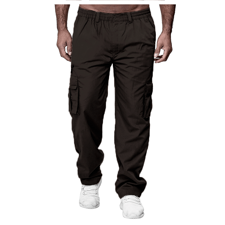 Men's Cargo Pants | Multi-Pocket Loose Straight Casual Trend