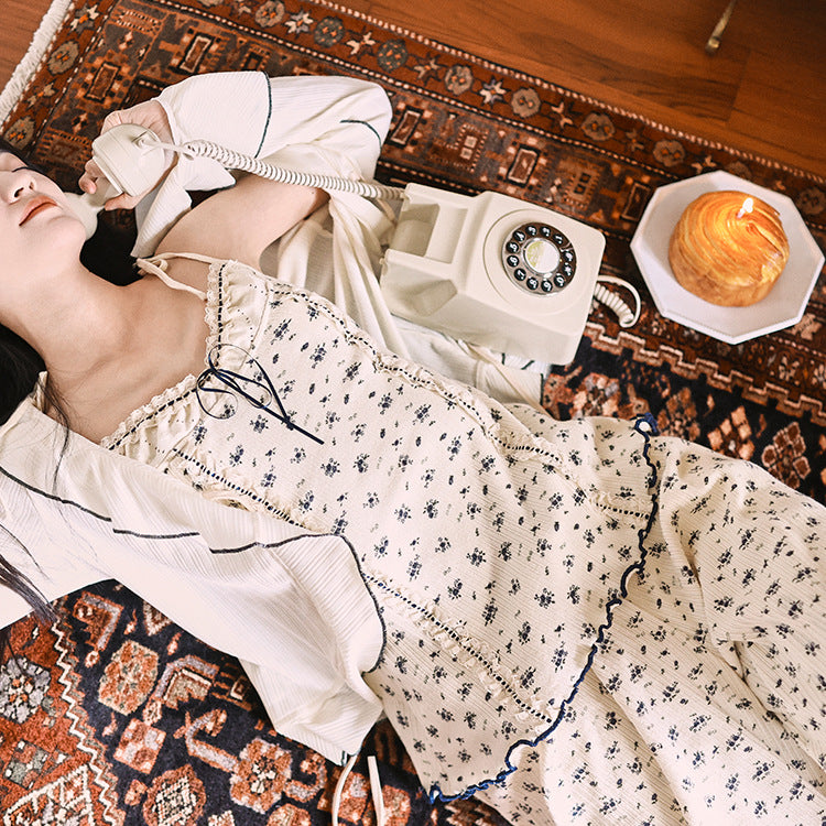 Women's Camisole 3-Piece Loungewear Set – Cute Comfort Sleepwear Set