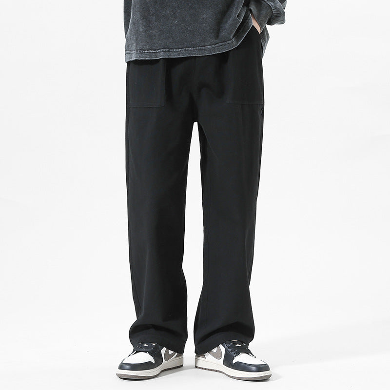Men's Wide Leg Pants - High Street Loose Straight Leg Trousers