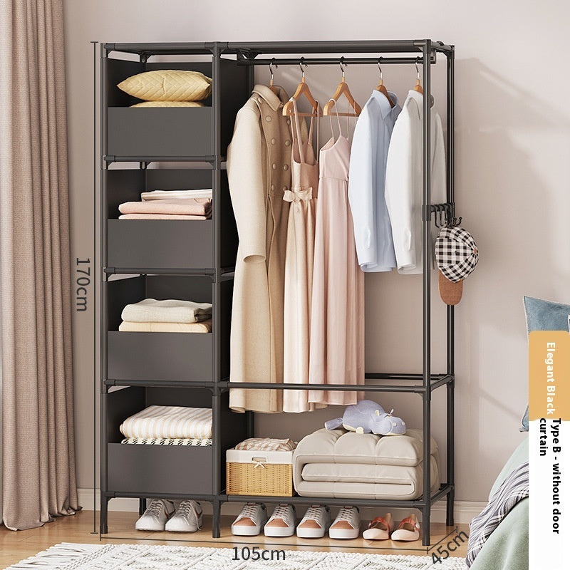Wardrobe easy to assemble modern bedroom organization