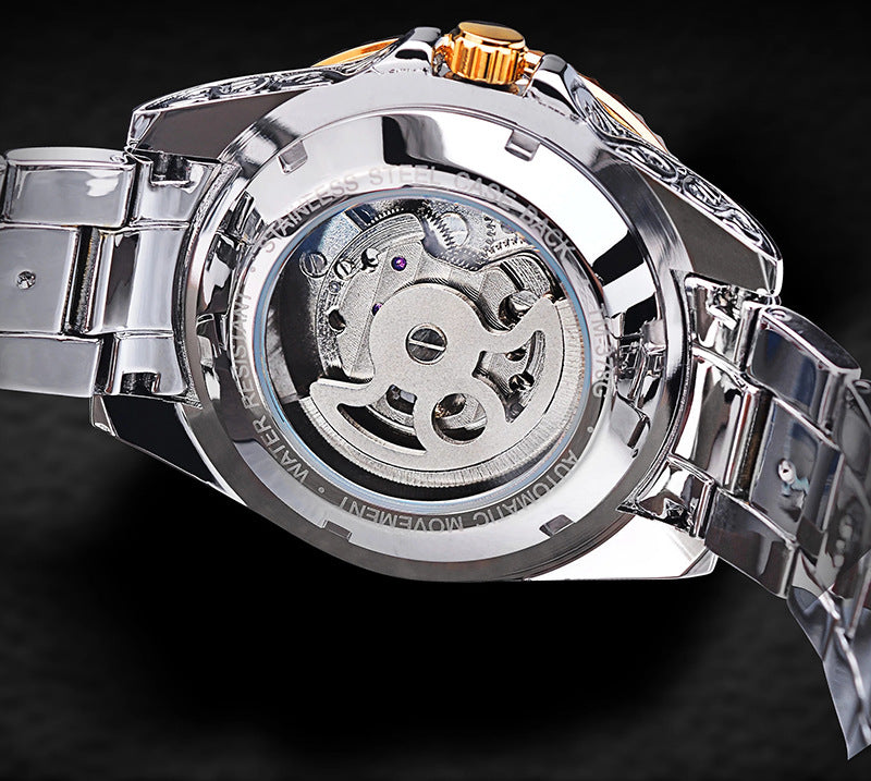 Forsining Tourbillon Watch Men | Luxury Skeleton Automatic