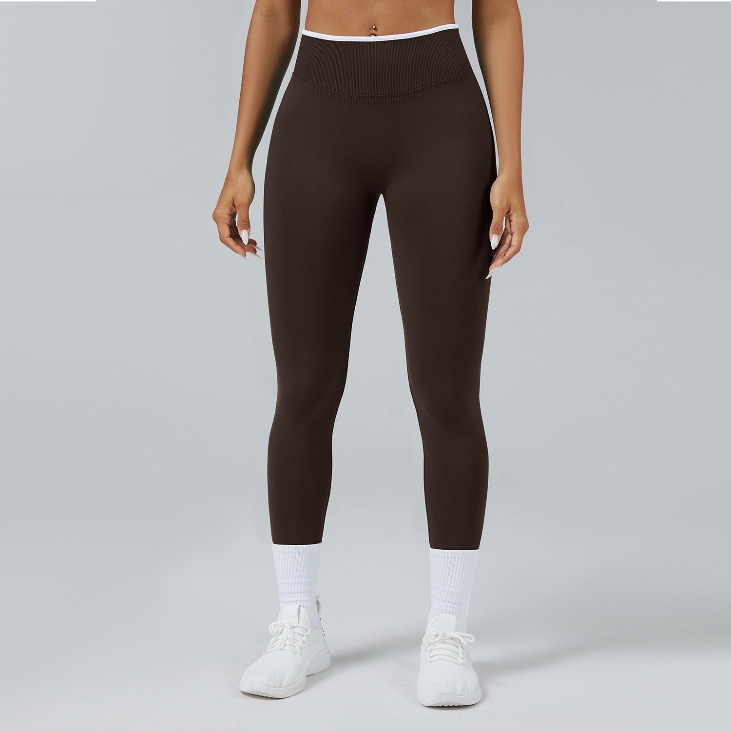 Women's Premium High Waist Sports Leggings – Seamless Dry Fit Yoga Pants