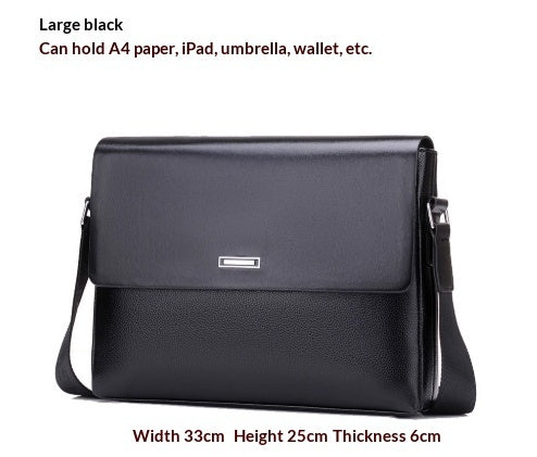Moderne Herren Leder Business Tasche XL – Büro & Freizeit Umhängetasche