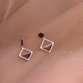 Asymmetrical Frost Earrings – Elegant Modern Statement Drop Earrings