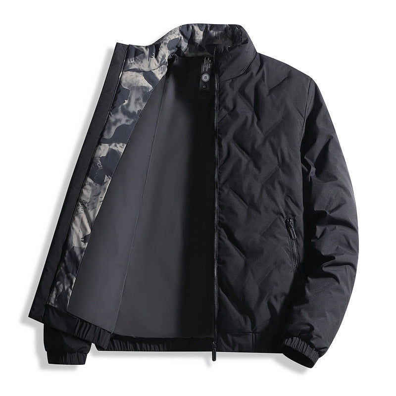 Men's Down Jacket Winter Warm - Windproof Casual Quilted Jacket