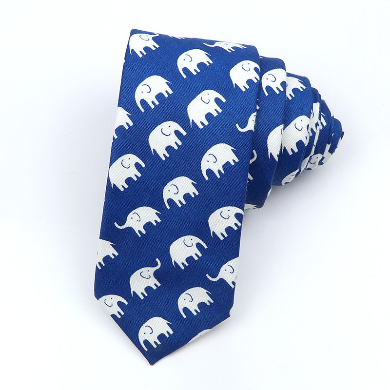 Slim Tie Men's Cotton Korean Slim Modern Elegant