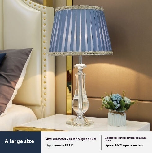 Crystal Table Lamp Dimmable with Remote Control Luxury LED