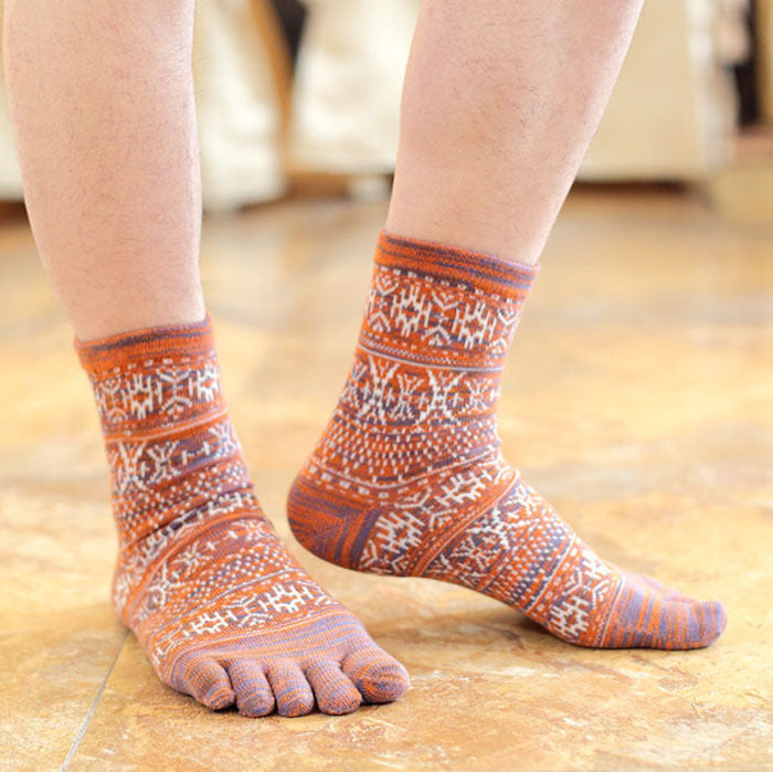 Men's Toe Socks Plus Size | Five Finger Breathable