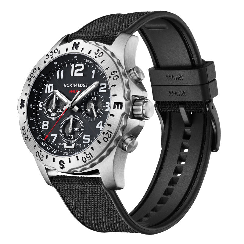 Men's Solar Watch Outdoor Stainless Steel | sporty robust durable