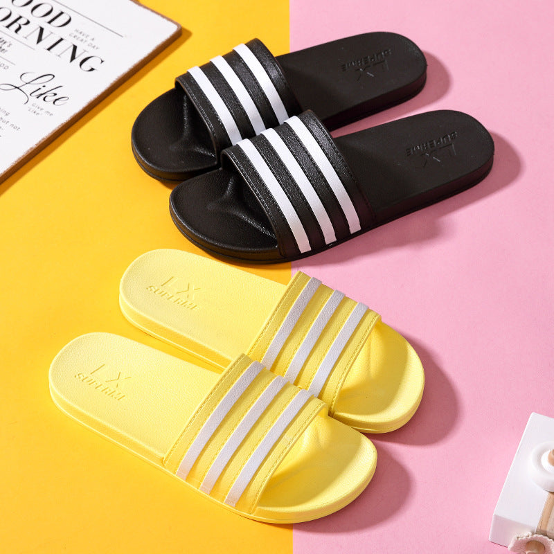 Unisex Bath Slippers | Non-slip & Comfortable Stripe Design