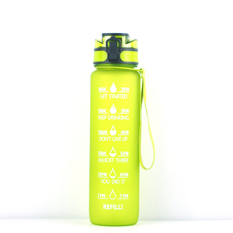 1000ml Transparente Trinkflasche Kawaii – BPA Frei Sportflasche