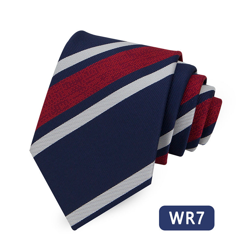 Men's Striped Tie Elegant Business Casual Modern