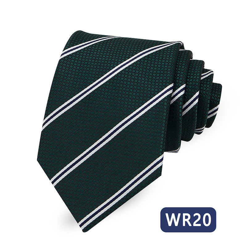 Men's Striped Tie Elegant Business Casual Modern