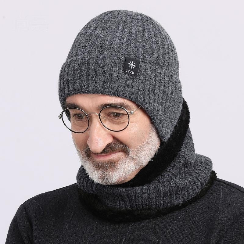 Herren Wollmütze Winter | Ohrenschutz Warm Komfortabel