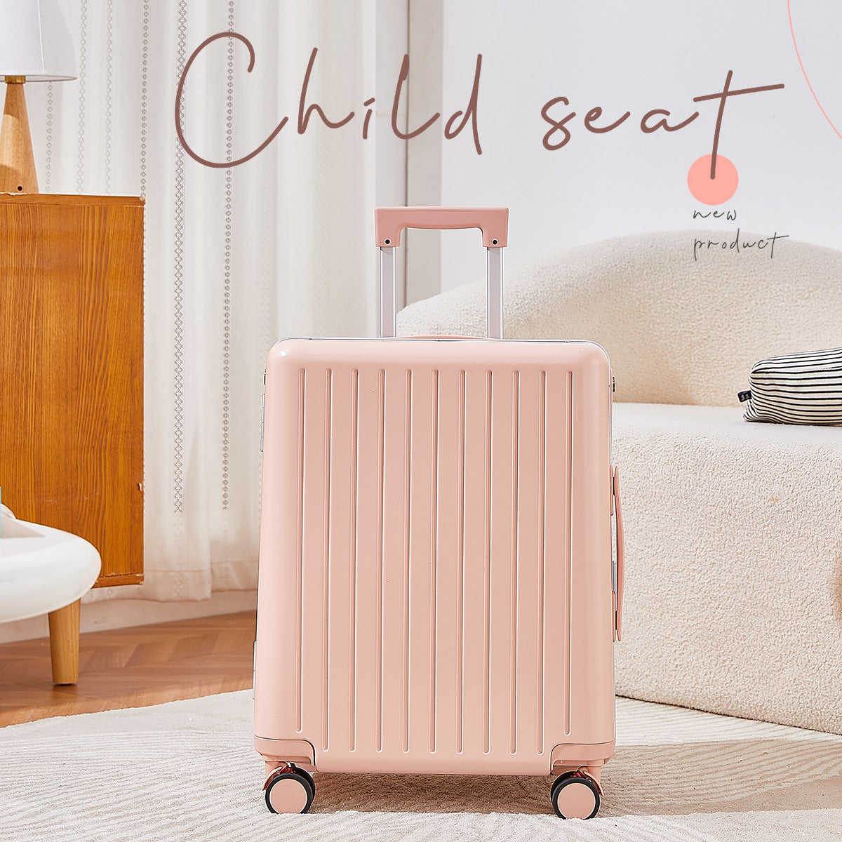 BAOMA Kids' Suitcase with Ride-On Feature | Parent-Child Travel Suitcase