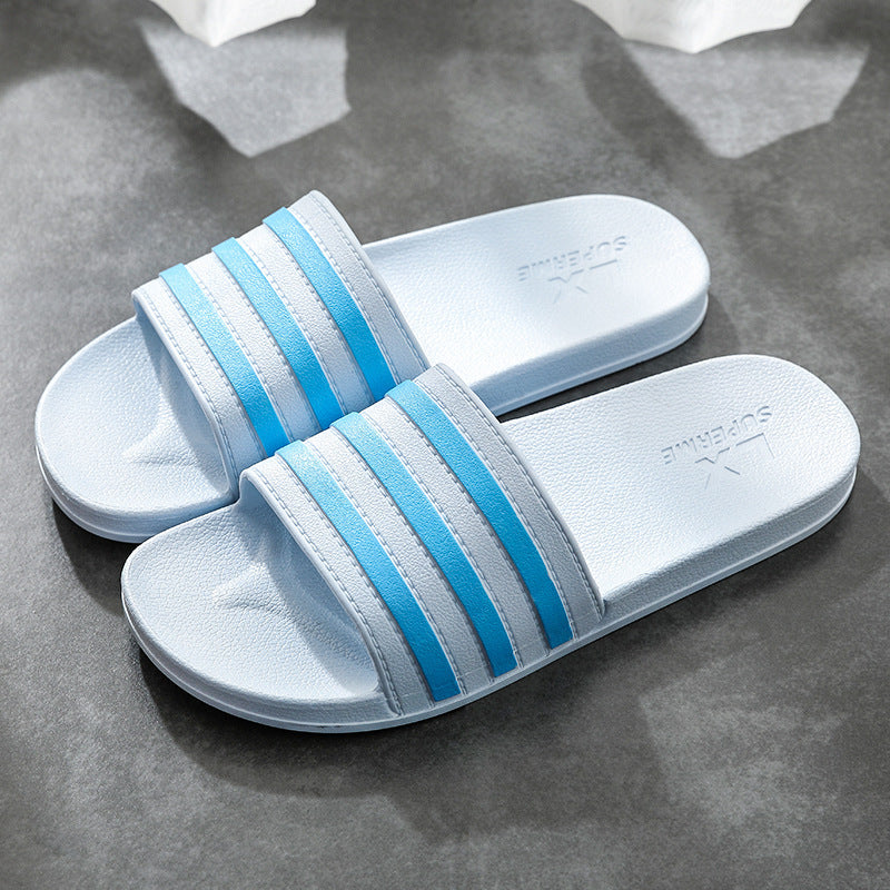 Unisex Bath Slippers | Non-slip & Comfortable Stripe Design