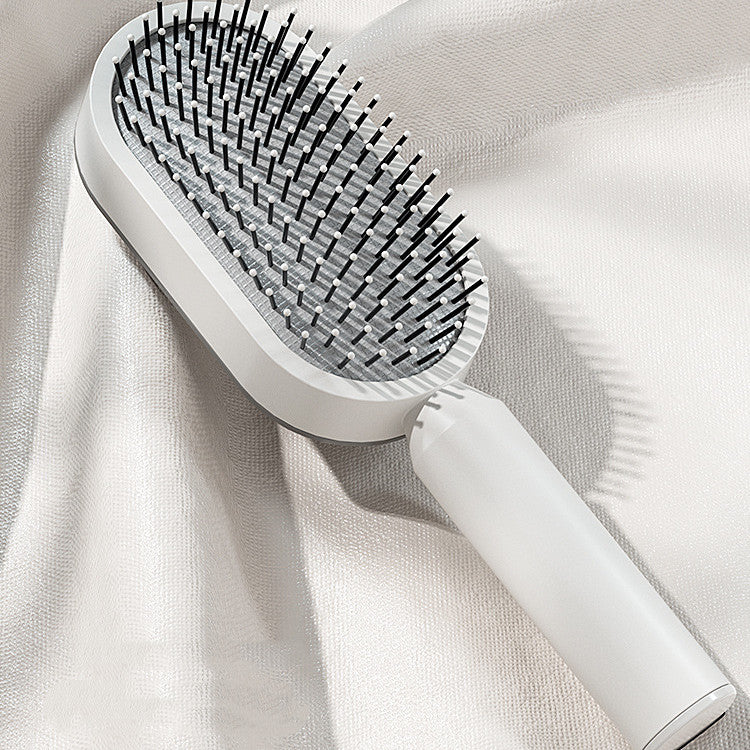 Self-Cleaning Hair Brush – Anti-Static Massage Brush for Women