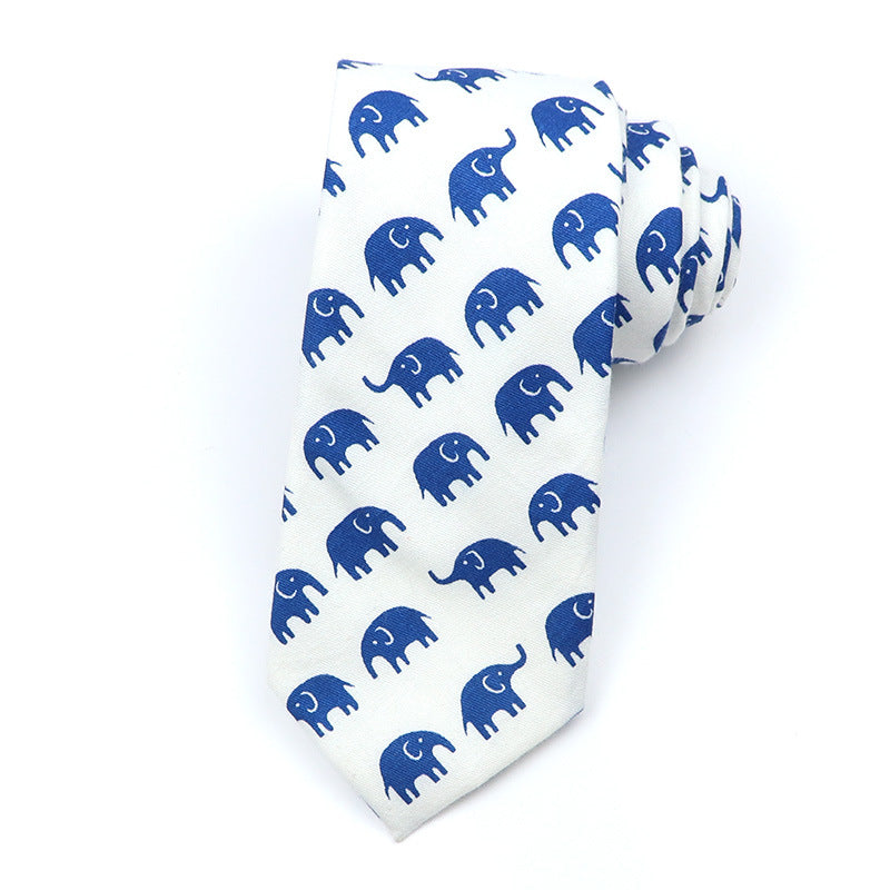 Slim Tie Men's Cotton Korean Slim Modern Elegant