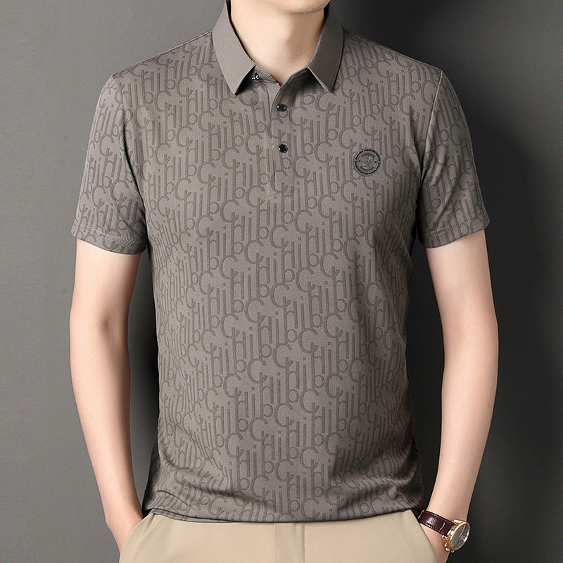 Men's Ice Silk T-Shirt | Summer Cool Breathable Lightweight