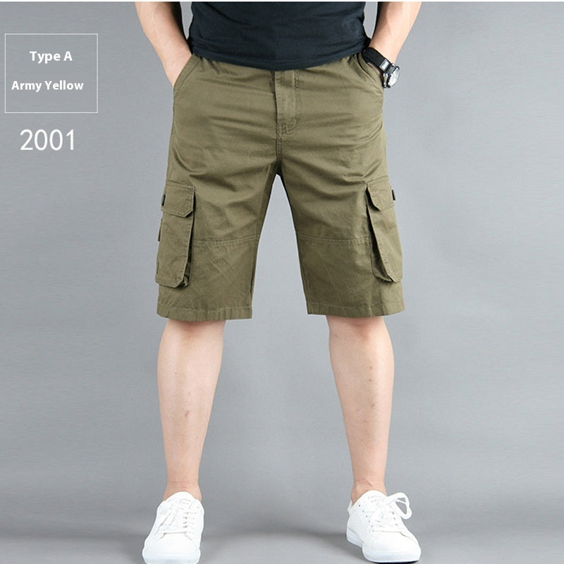 Men's Workwear Multi-Pocket Shorts – Summer Cargo Shorts