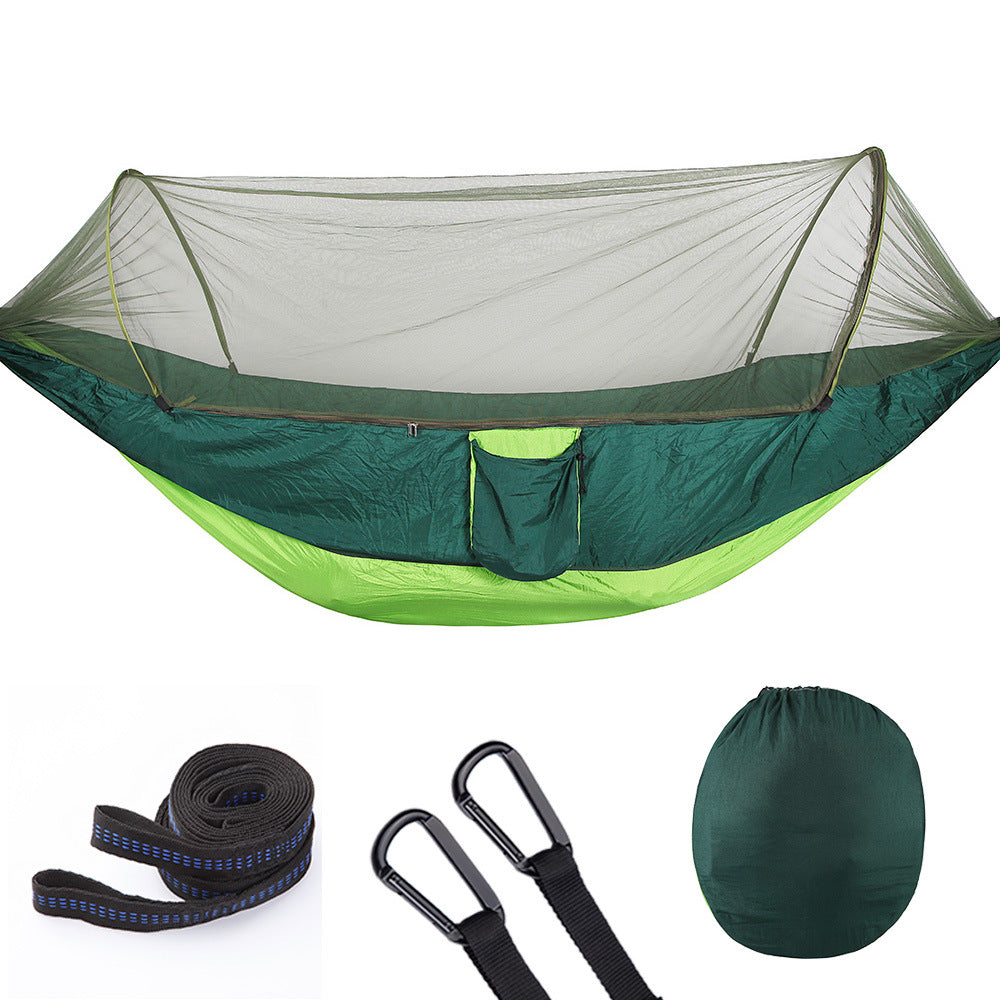 Automatic Camping Hammock with Mosquito Net | Ultralight Double Outdoor Travel Hammock