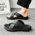 Herren Leder Slipper | X-Design Großgrößen Sommer Komfort