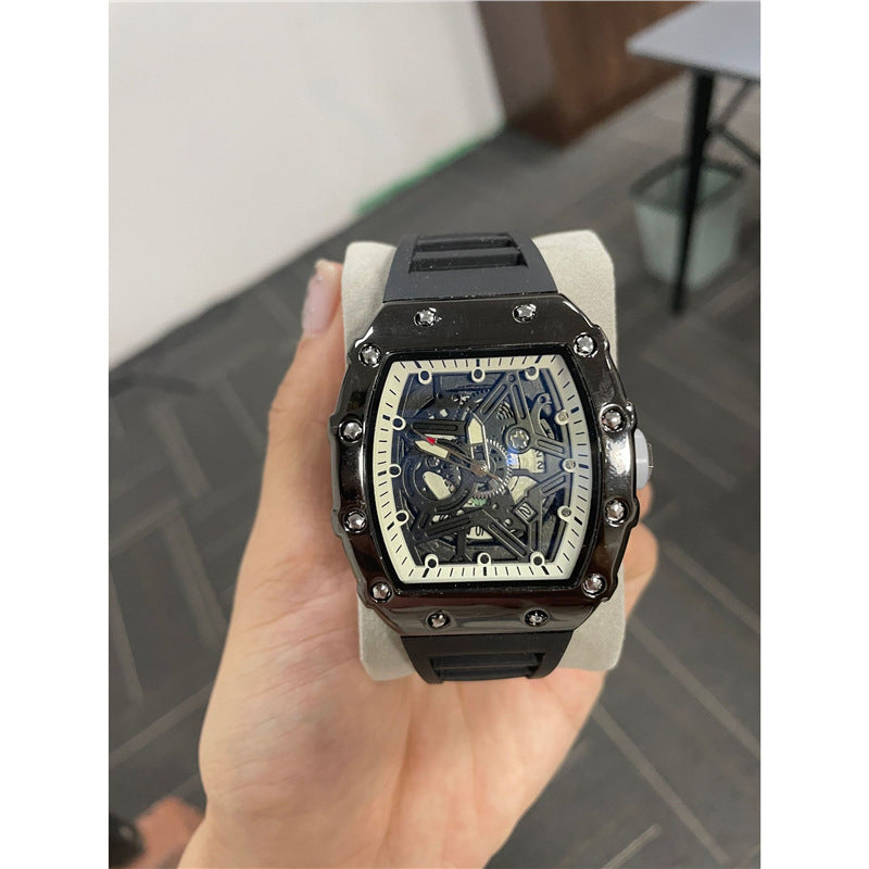 Men's Quartz Watch Luminous Modern | Cylindrical Design Watch